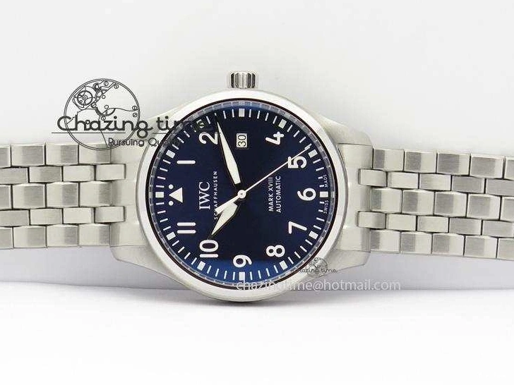 MIROTIME 0301 Durable Mark XVIII Le Petit Prince IW327004 SS Mk Maker Best Edition Blue Dial On SS Bracelet A 7297
